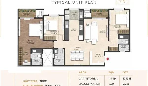 Shriram Esquire floor plan