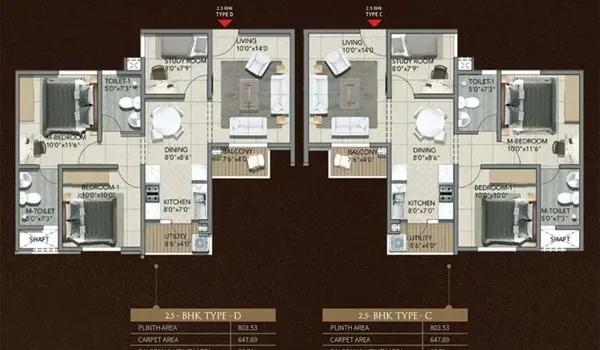 The Poem by Shriram floor plan