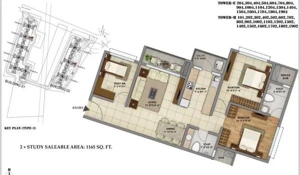 Shriram Greenfield floor plan