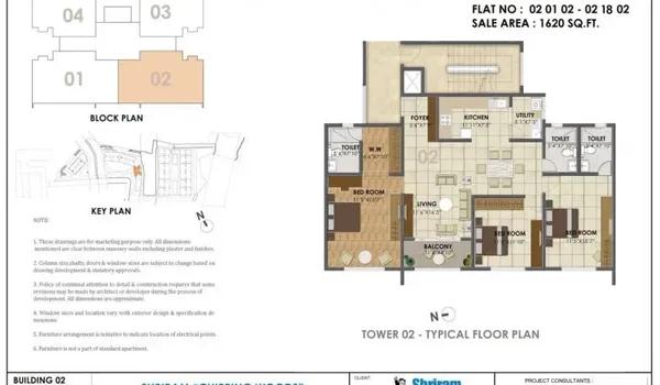 Shriram Chirping Woods floor plan
