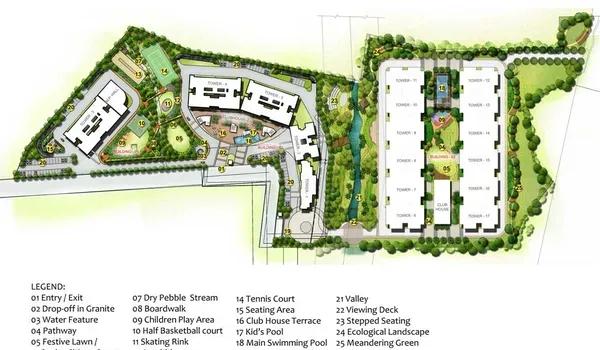 Shriram Chirping Woods master plan