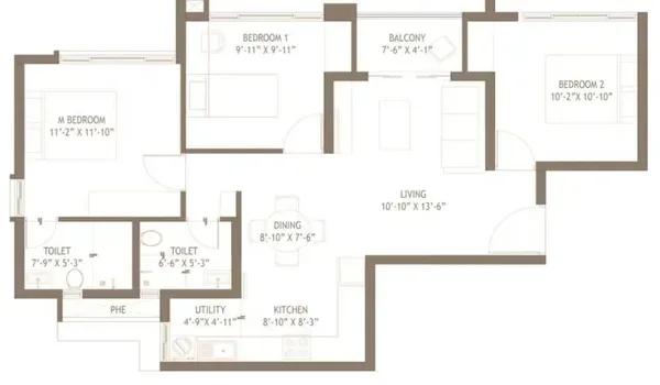 Embassy Edge floor plan