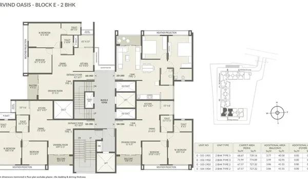 Arvind Oasis floor plan