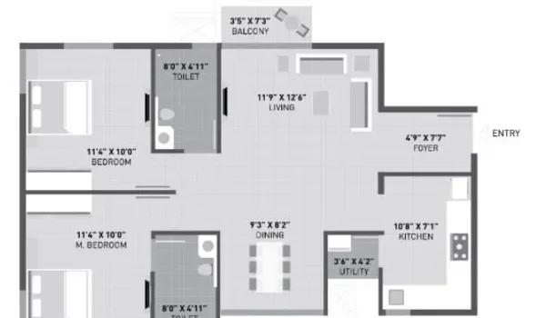 Arvind Sporcia floor plan