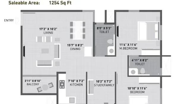 Arvind Sporcia floor plan