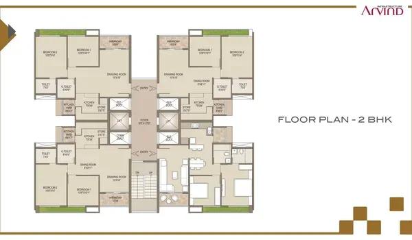 Arvind Skylands floor plan