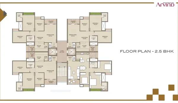 Arvind Skylands floor plan