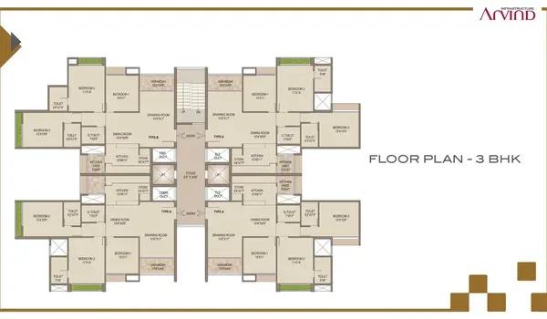 Arvind Skylands floor plan