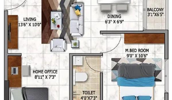 Nambiar Millenia floor plan