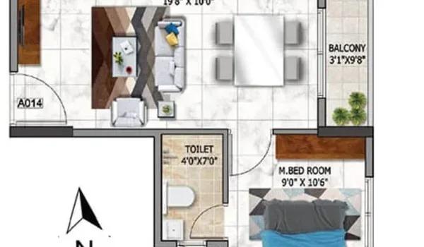 Nambiar Millenia floor plan