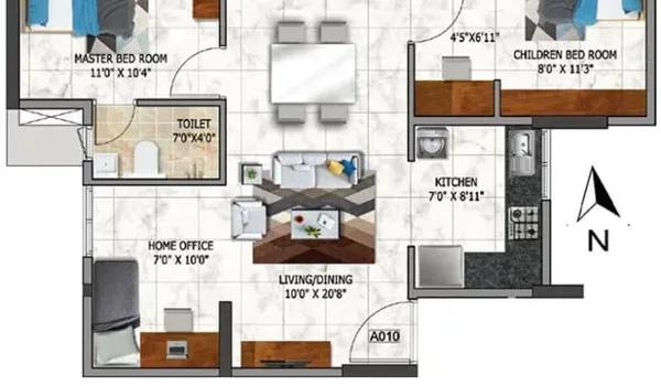 Nambiar Millenia floor plan