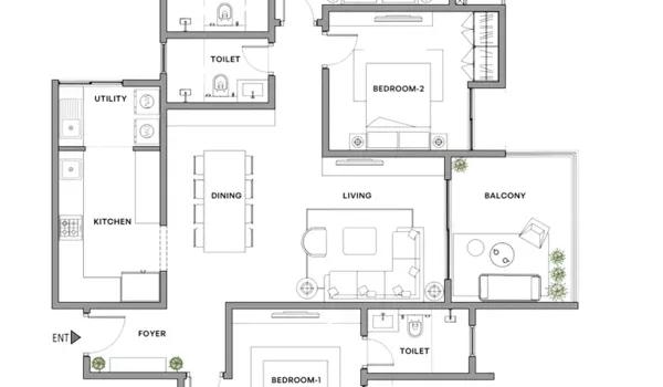 Assetz Miru & Miyo floor plan