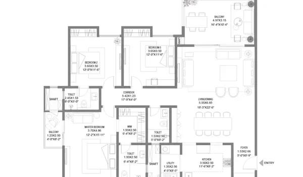 Assetz Melodies of Life Apartments floor plan