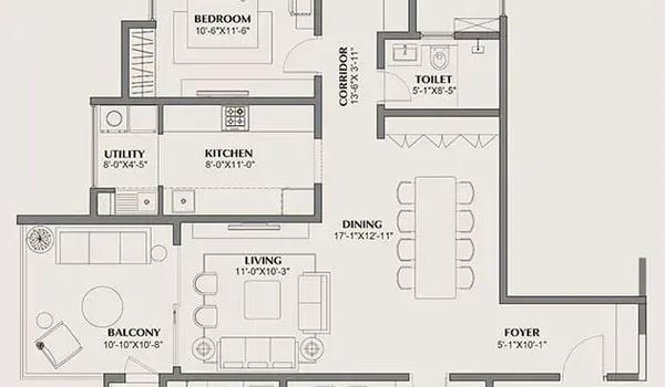 Assetz Trees and Tandem floor plan