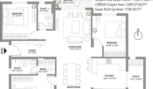 Assetz 22 & Crest floor plan