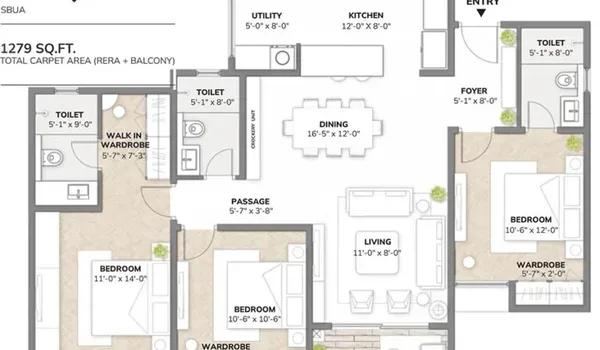 Assetz Sora and Saki floor plan