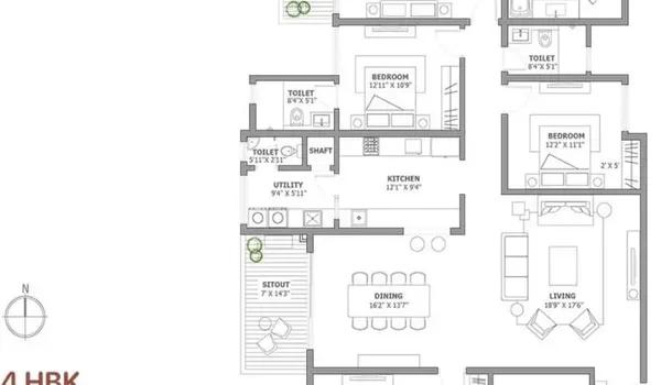 Assetz Soho & Sky floor plan