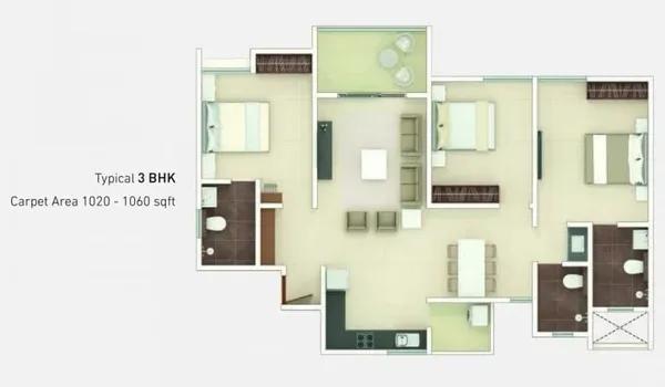 Rohan Upavan floor plan