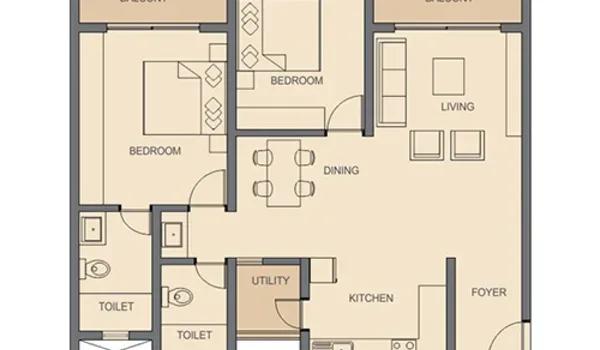 Rohan Avriti floor plan