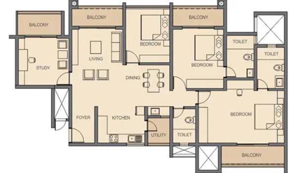 Rohan Avriti floor plan