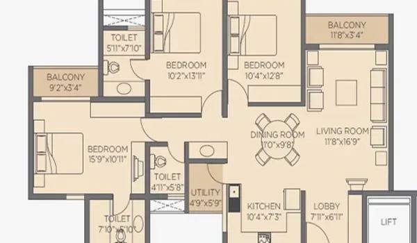 Rohan Jharoka 2 floor plan