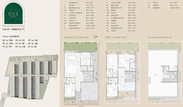 Riviera Uno Villas floor plan