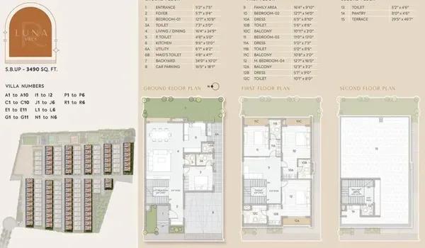 Riviera Uno Villas floor plan