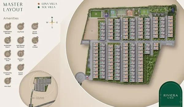 Riviera Uno Villas master plan