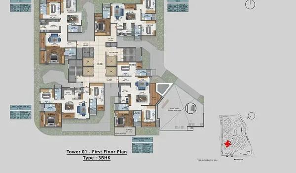 Sattva Aangane floor plan