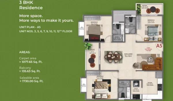 Manasoubhagya Aranya One floor plan