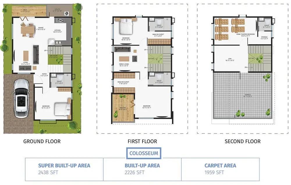42 Mark One villas floor plan