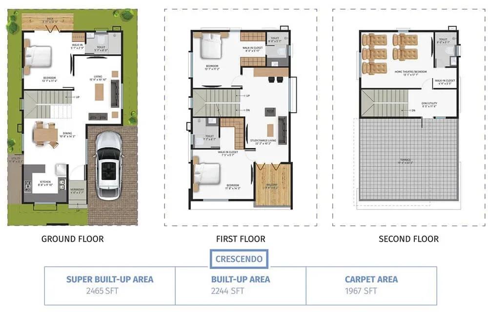 42 Mark One villas floor plan