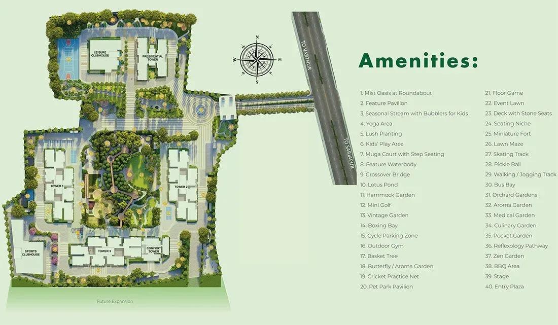 Abhee Aaria apartments master plan