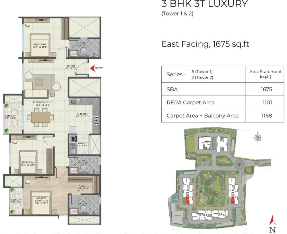 Abhee Aaria apartments floor plan