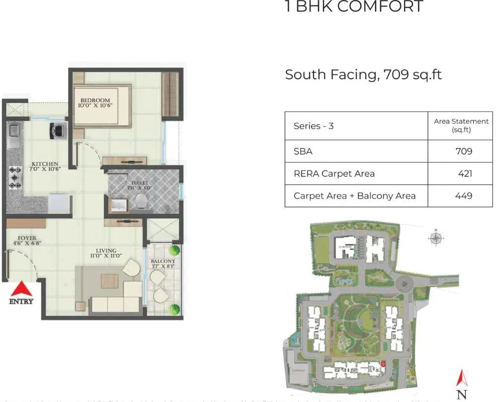 Abhee Aaria apartments floor plan