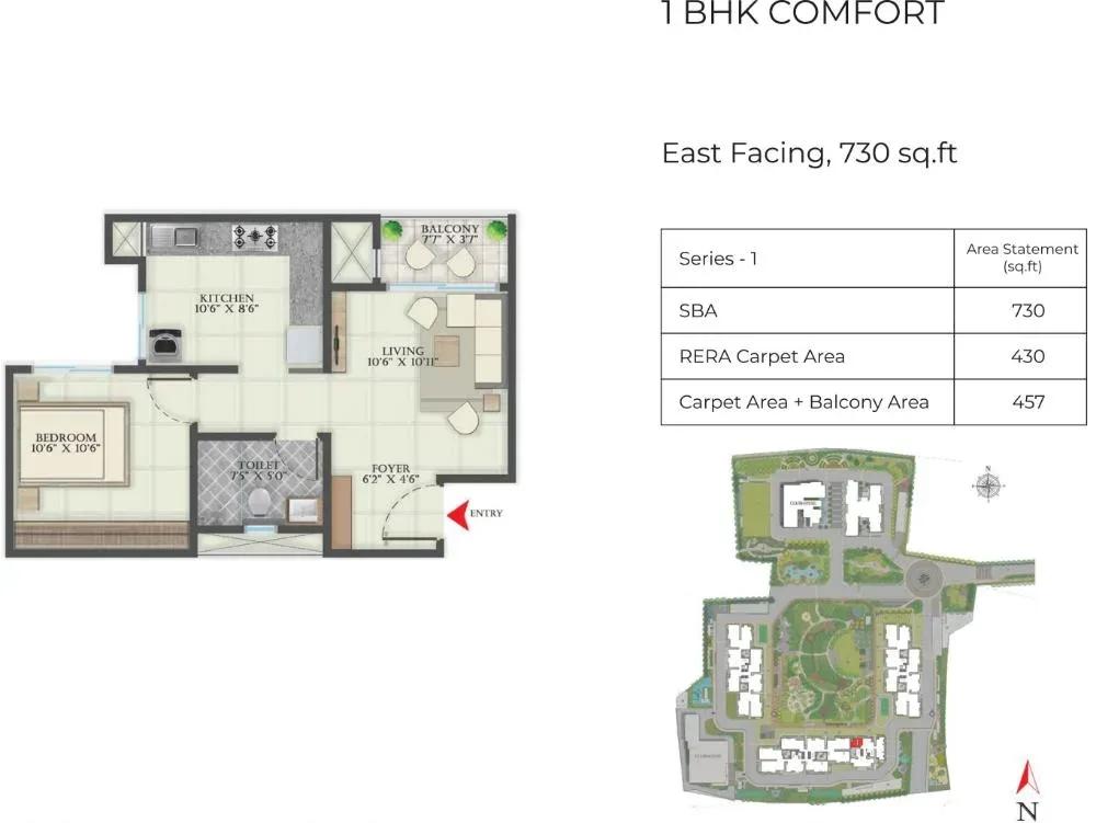Abhee Aaria apartments floor plan