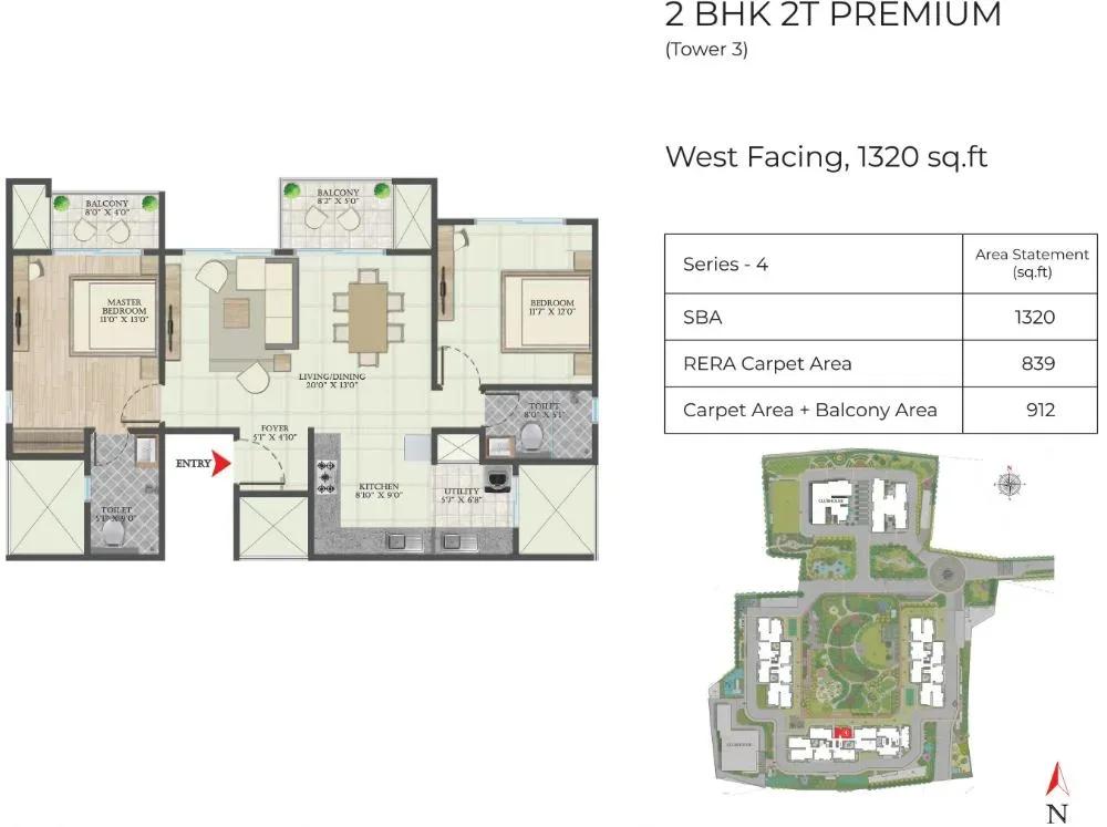 Abhee Aaria apartments floor plan