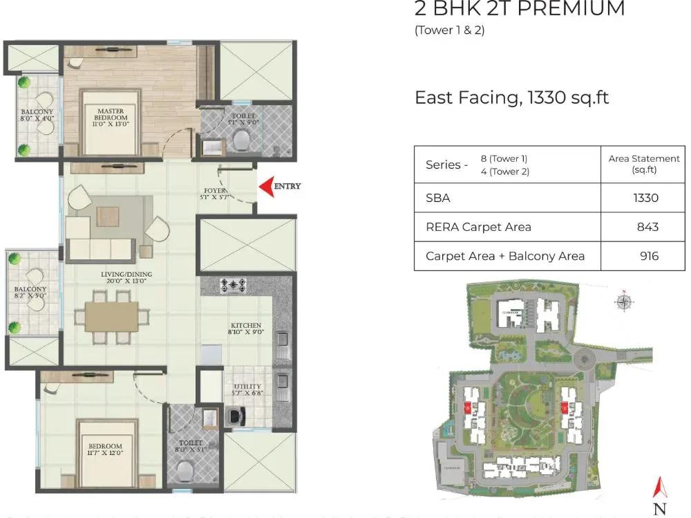 Abhee Aaria apartments floor plan