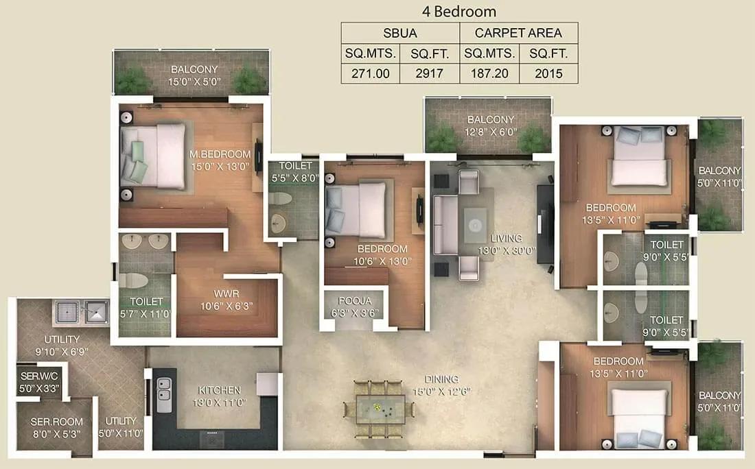 Adarsh Palm Retreat Lake Front apartments