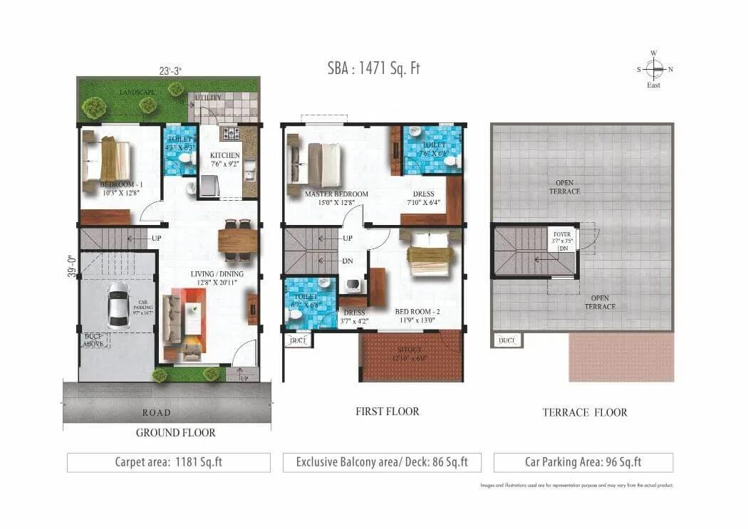 Alliance Humming Gardens villas