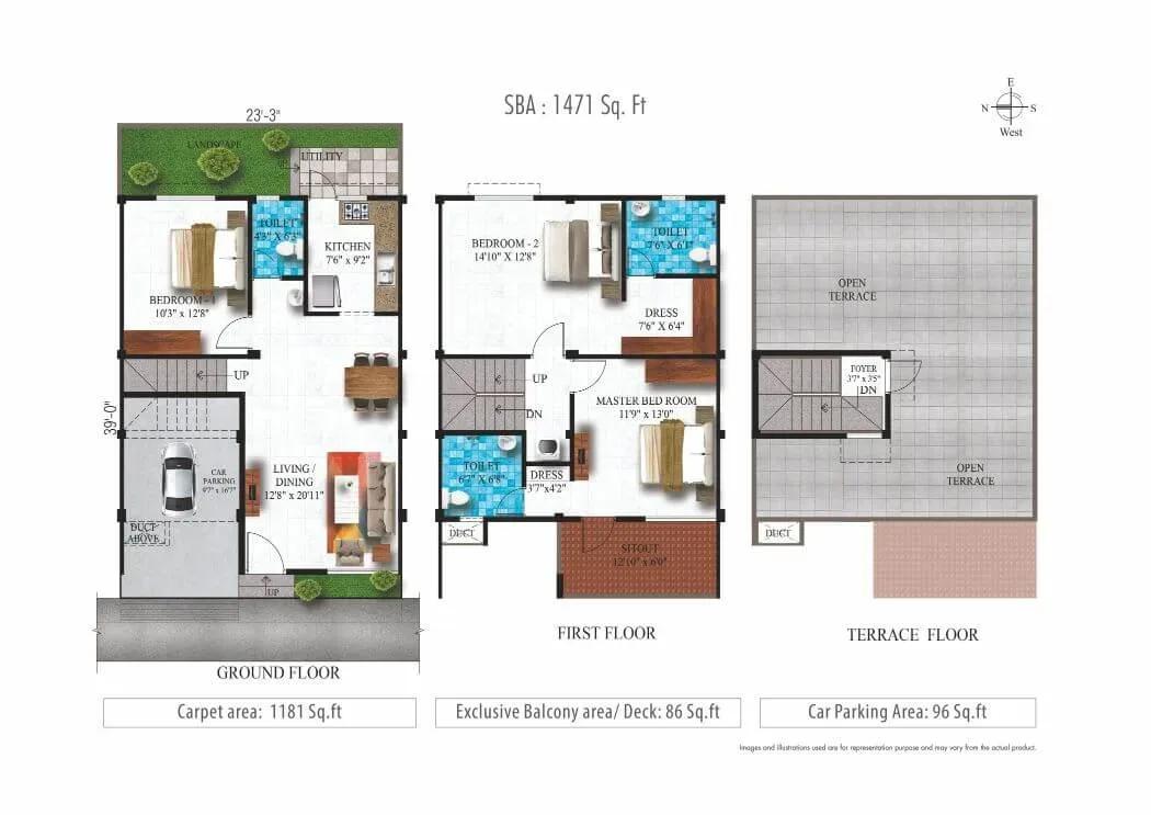 Alliance Humming Gardens villas