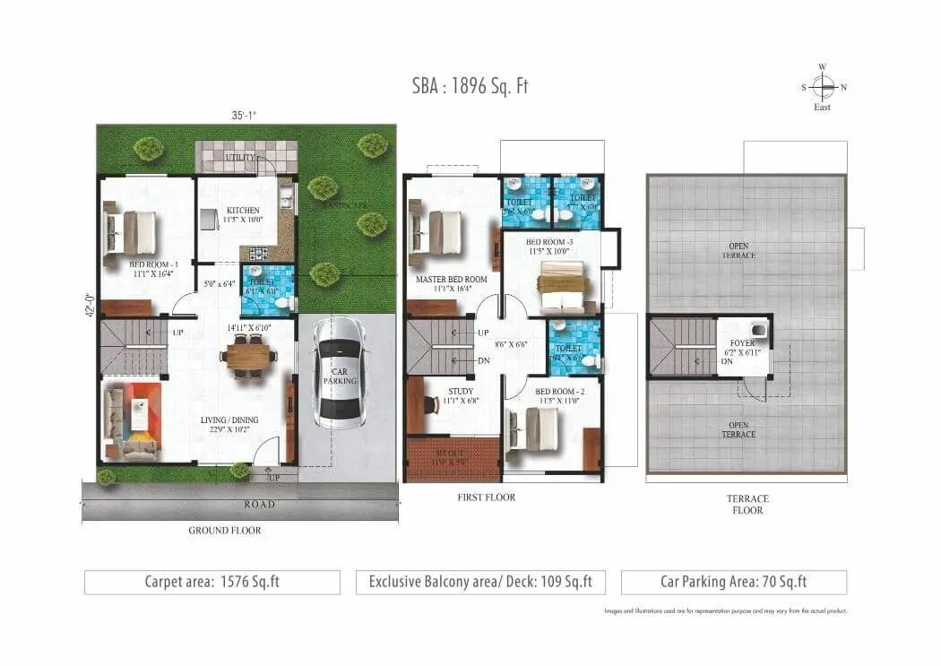 Alliance Humming Gardens villas