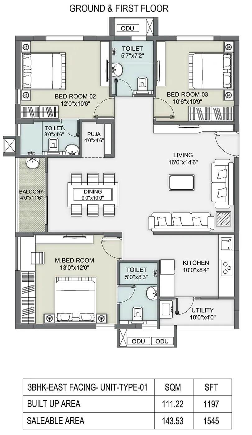 Ambience Courtyard apartments