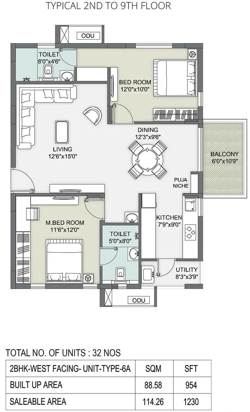 Ambience Courtyard apartments