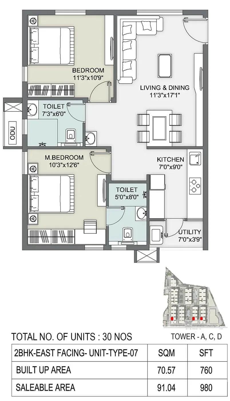 Ambience Courtyard apartments