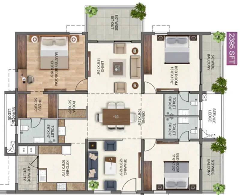 Anvita High9 apartments