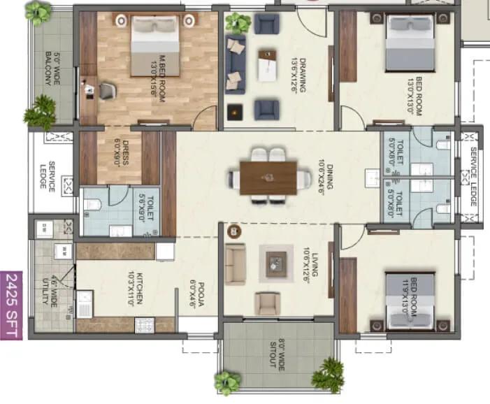 Anvita High9 apartments