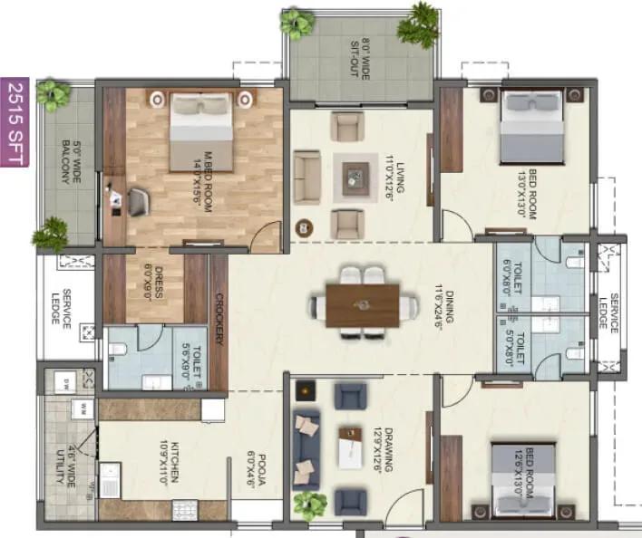 Anvita High9 apartments