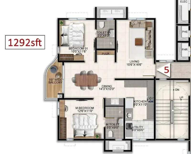 Aparna Wonder Woods floor plan