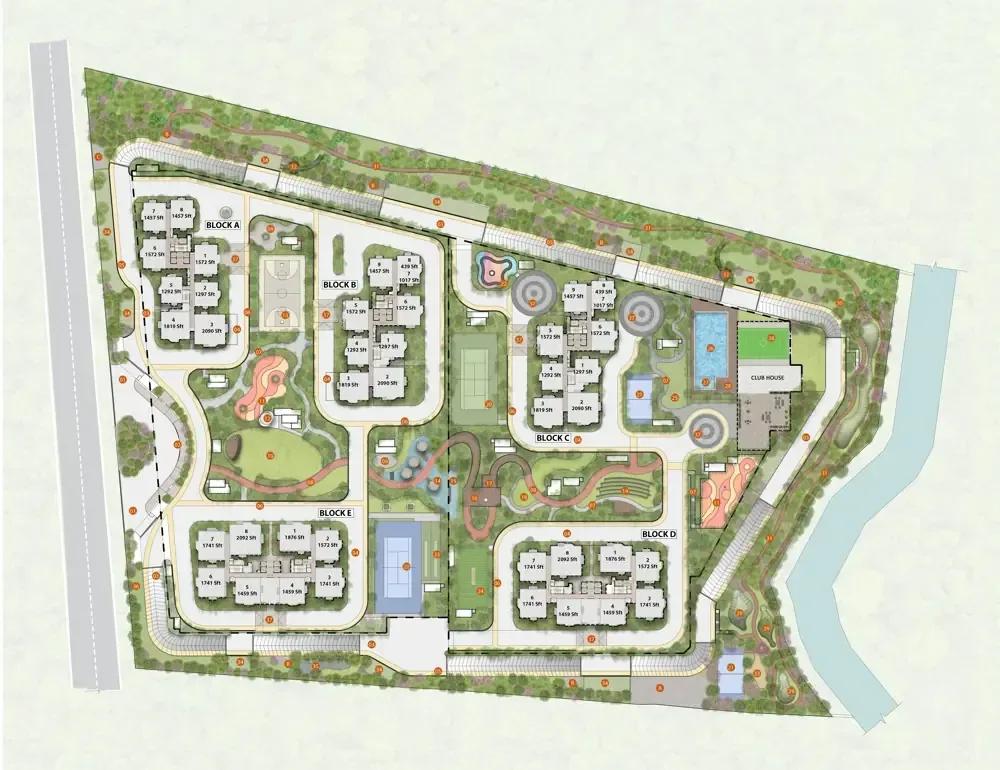 Aparna Wonder Woods master plan